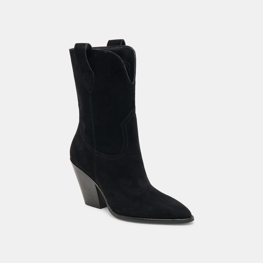 JESSEY BOOTS ONYX SUEDE | Women Dolce Vita