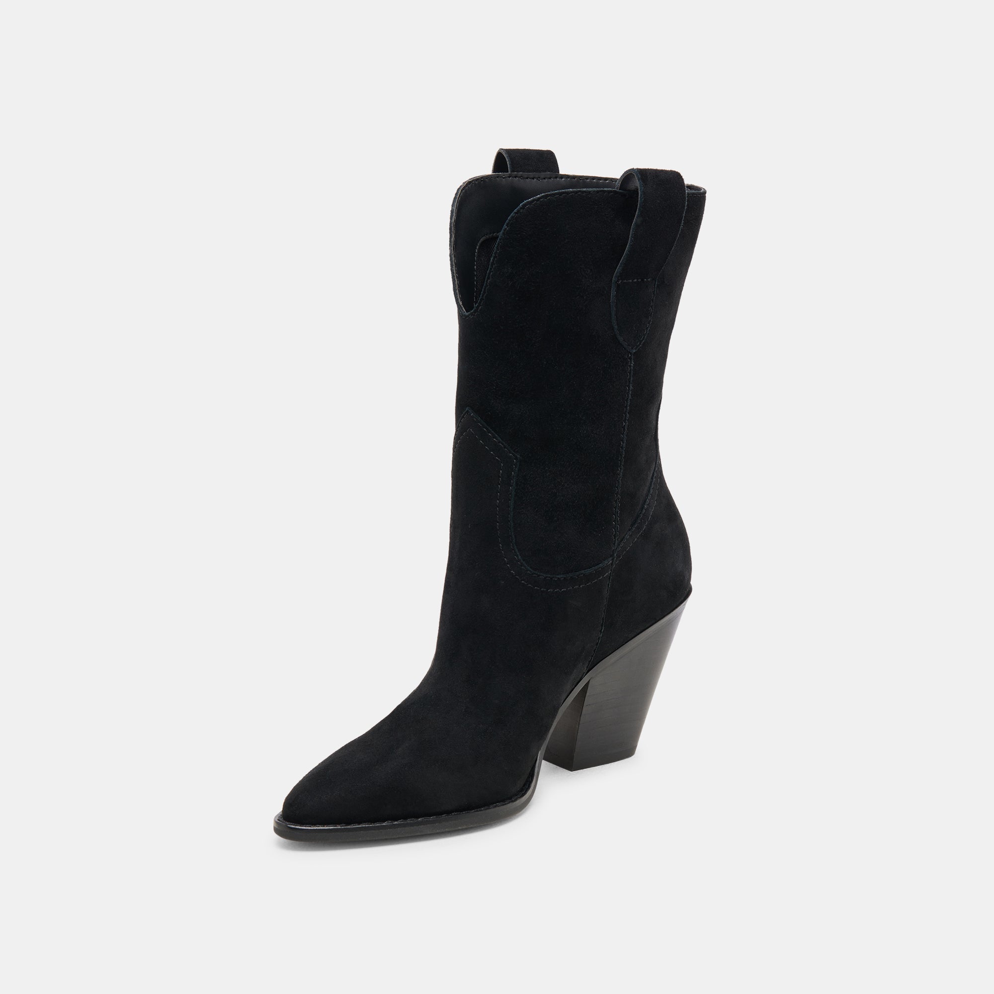 JESSEY BOOTS ONYX SUEDE | Women Dolce Vita