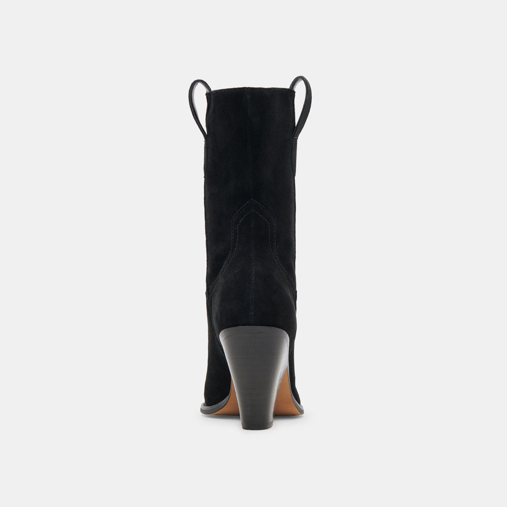 JESSEY BOOTS ONYX SUEDE | Women Dolce Vita