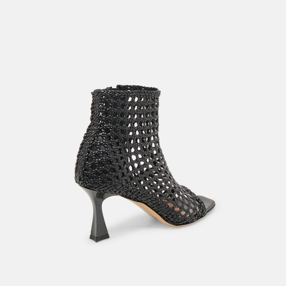 Quin Black Woven Leather Heels | Dolce Vita Women
