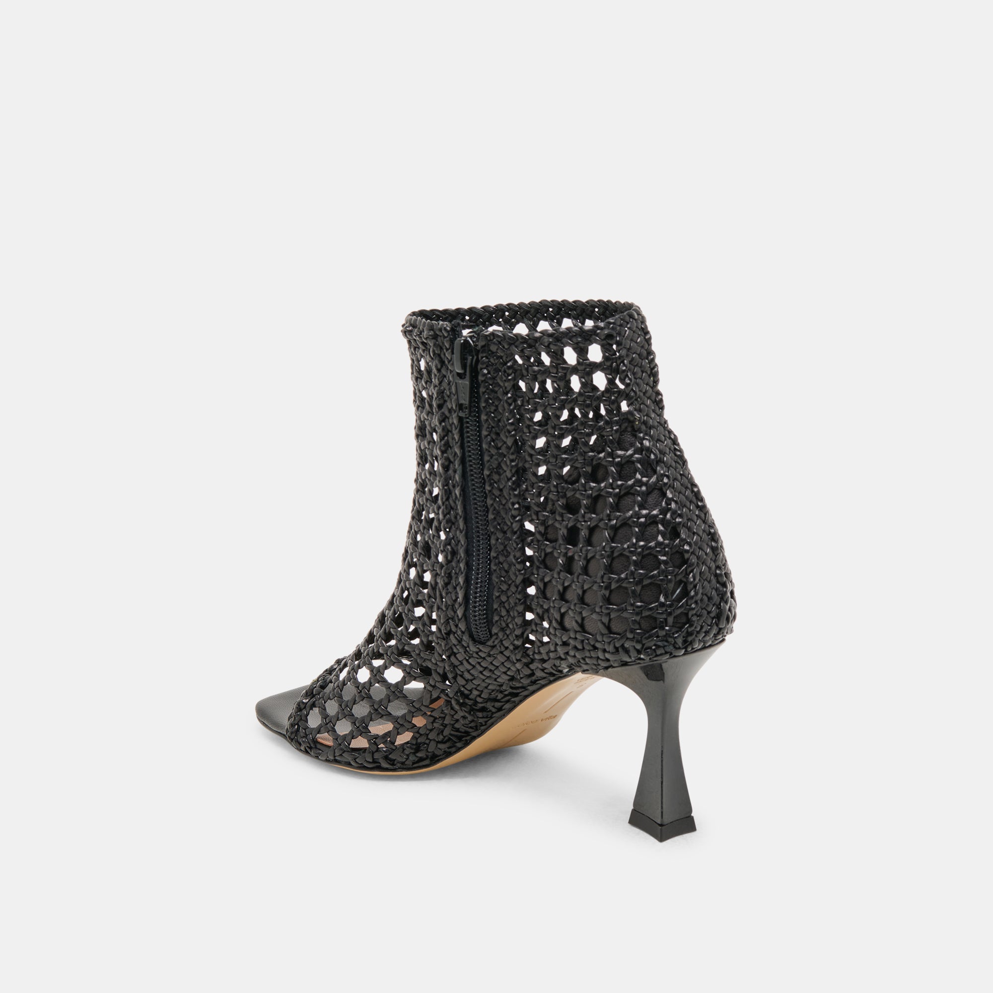 Quin Black Woven Leather Heels | Dolce Vita Women
