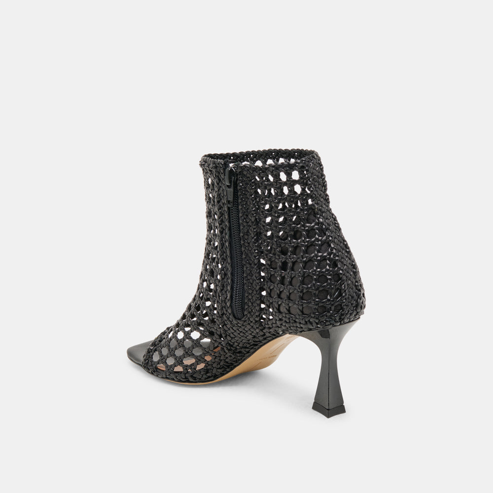 Quin Black Woven Leather Heels | Dolce Vita Women