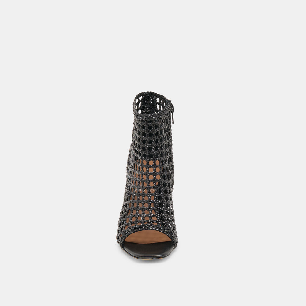 Quin Black Woven Leather Heels | Dolce Vita Women