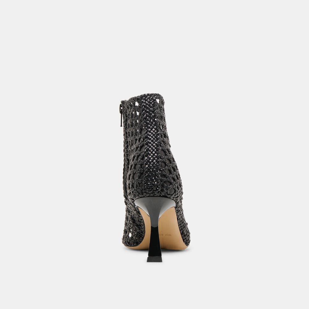 Quin Black Woven Leather Heels | Dolce Vita Women