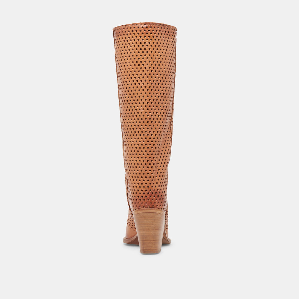 BOONE BOOTS COGNAC LEATHER | Women Dolce Vita