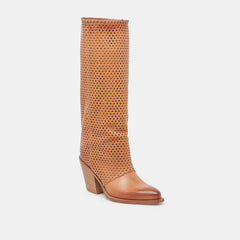 BOONE BOOTS COGNAC LEATHER | Women Dolce Vita