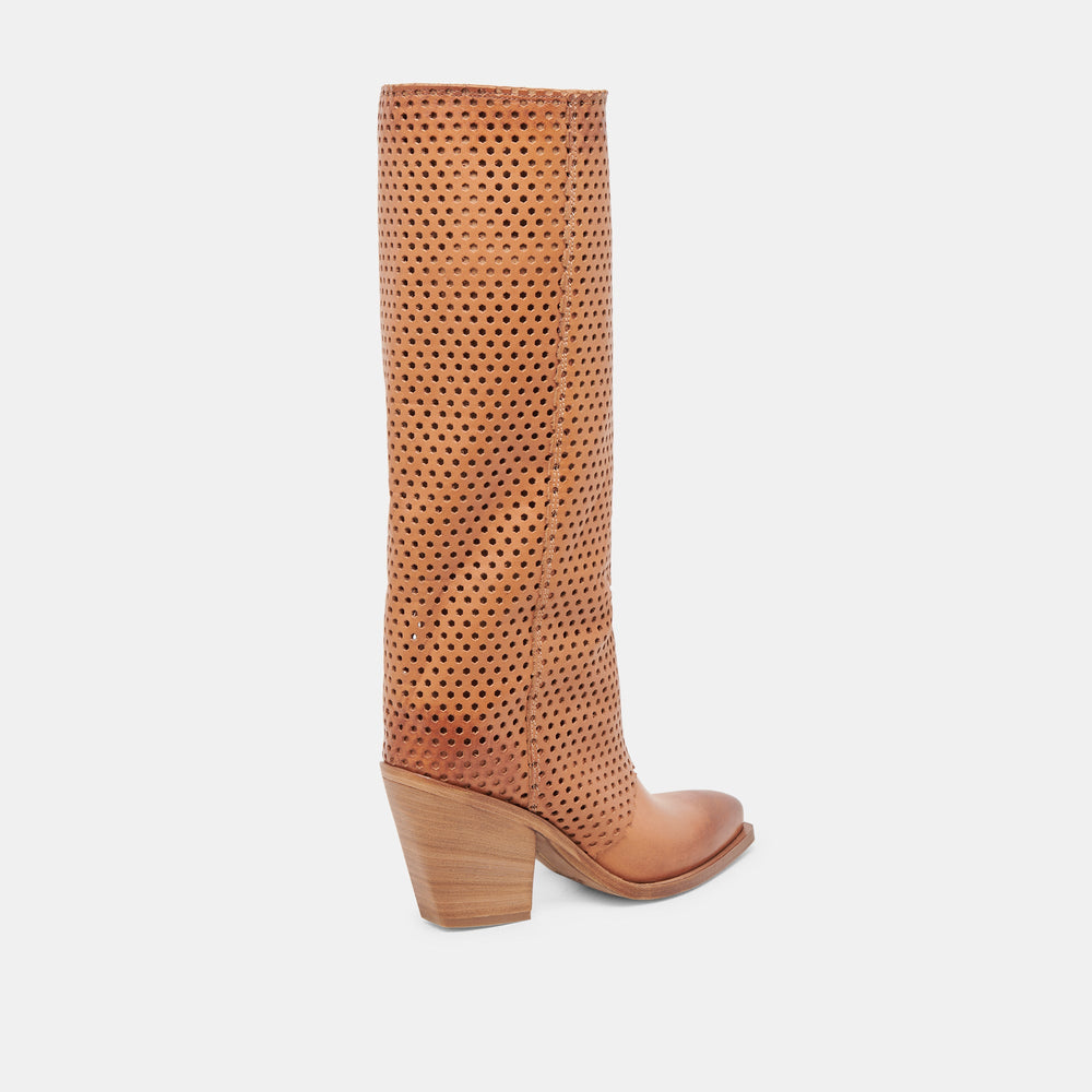 BOONE BOOTS COGNAC LEATHER | Women Dolce Vita