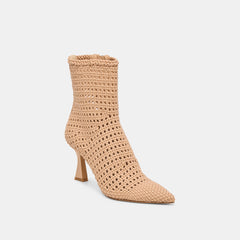 Embry Lt Tan Woven Stella Booties | Dolce Vita Women