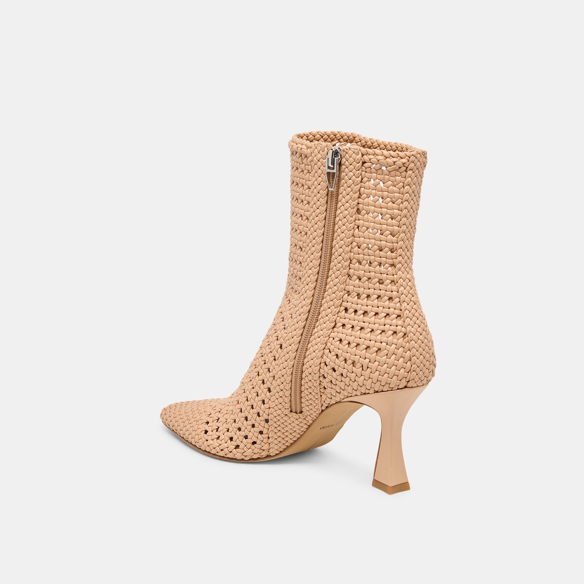 Embry Lt Tan Woven Stella Booties | Dolce Vita Women
