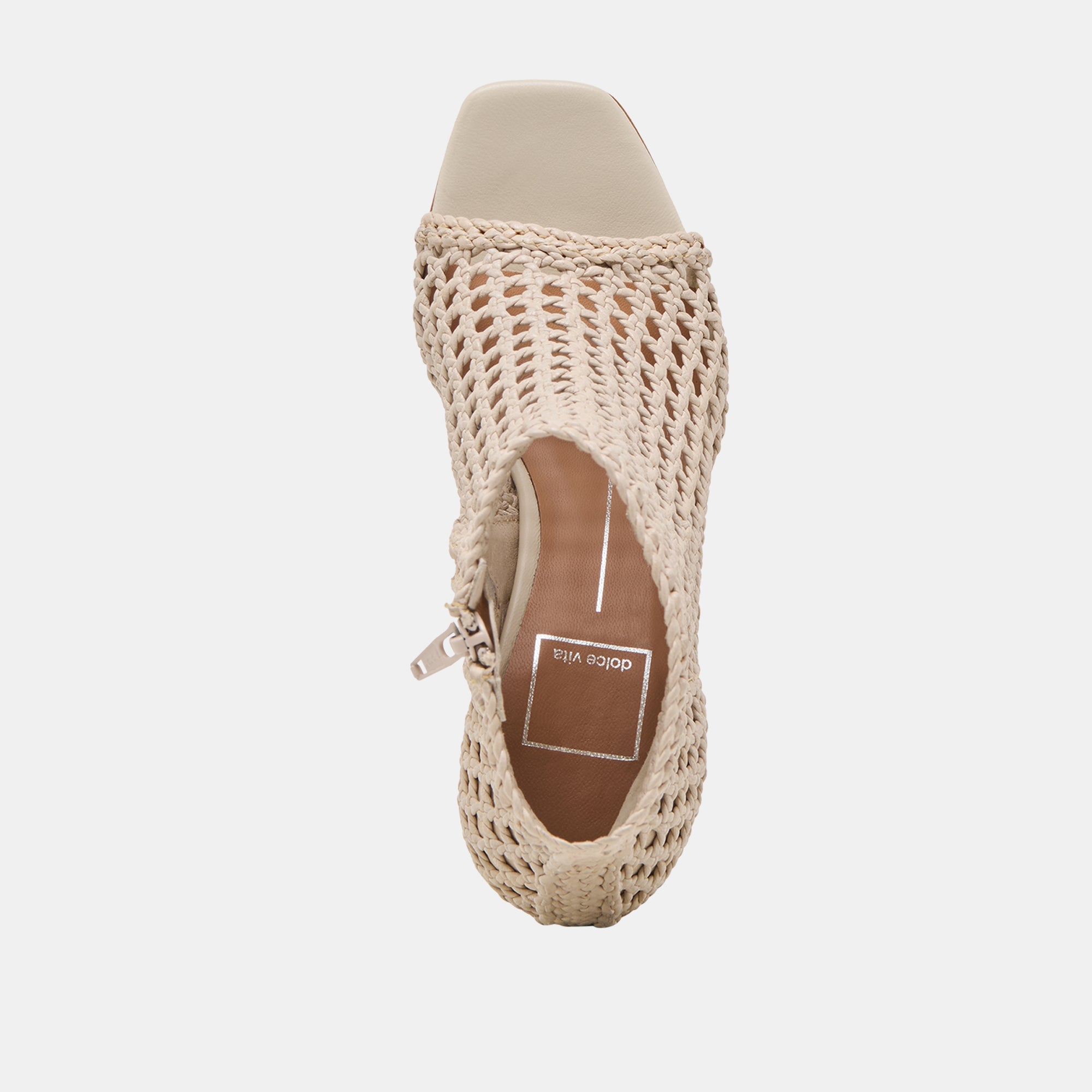 Quin Bone Woven Leather Heels | Women Dolce Vita