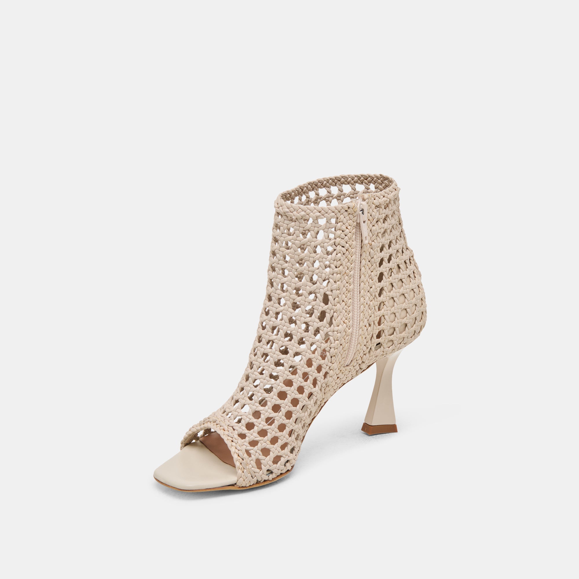 Quin Bone Woven Leather Heels | Women Dolce Vita