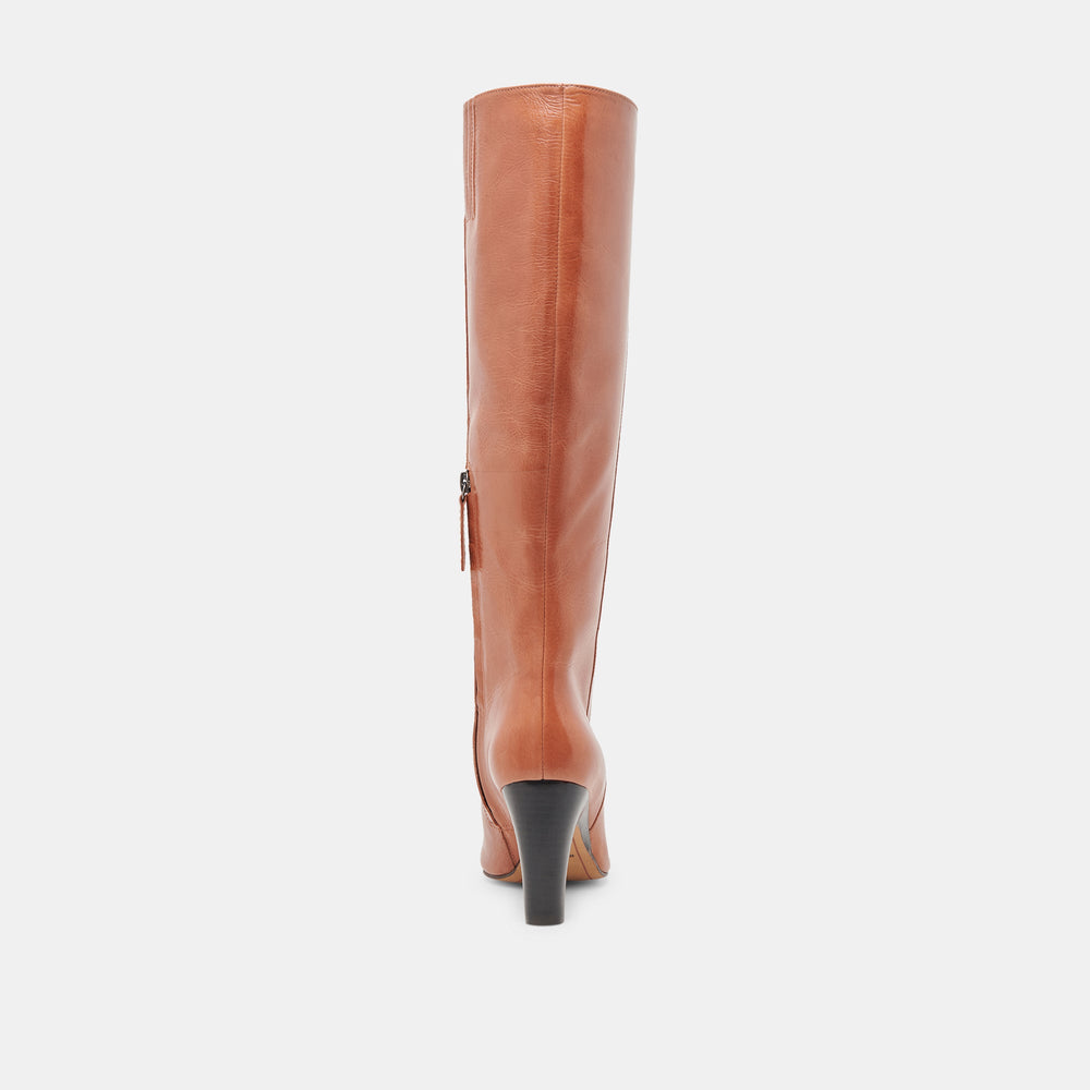 NELAS BOOTS COGNAC LEATHER | Dolce Vita Women
