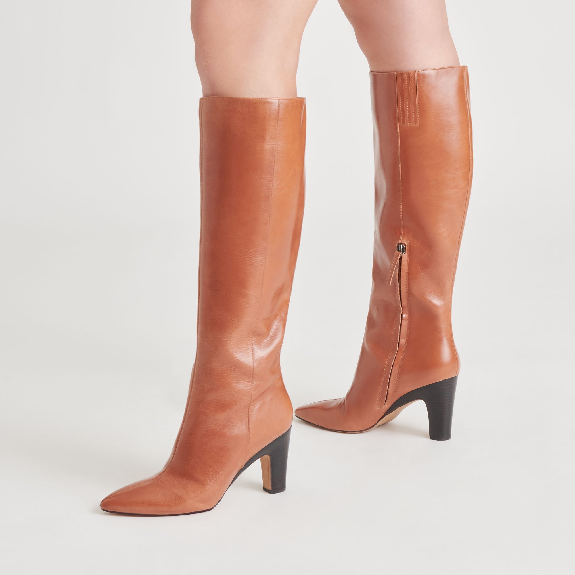 NELAS BOOTS COGNAC LEATHER | Dolce Vita Women