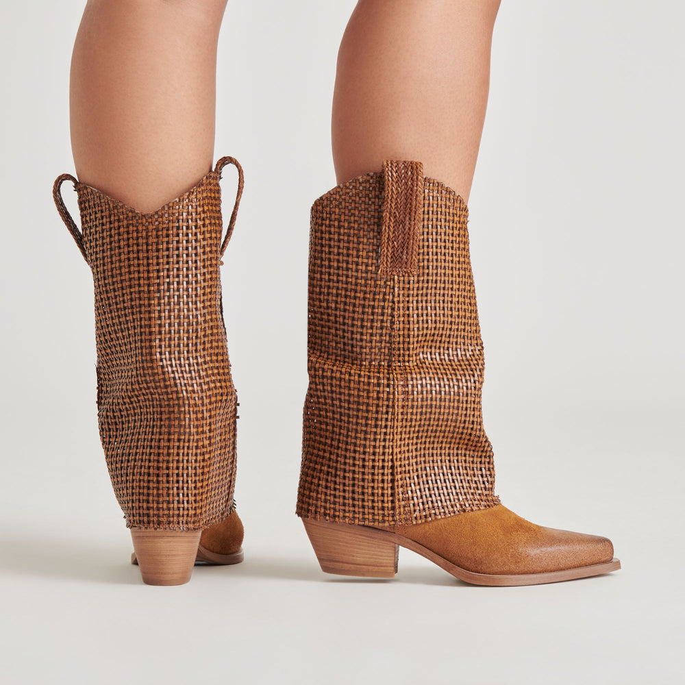 MAVRIK BOOTS CHESTNUT SUEDE | Women Dolce Vita