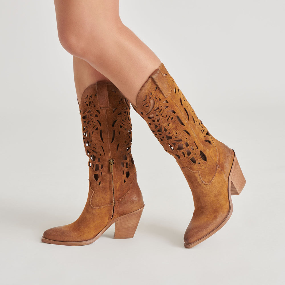 WAYLAN BOOTS CHESTNUT SUEDE | Dolce Vita Women