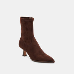 ARYA WIDE CALF BOOTS DK BROWN STELLA SUEDE | Dolce Vita Women