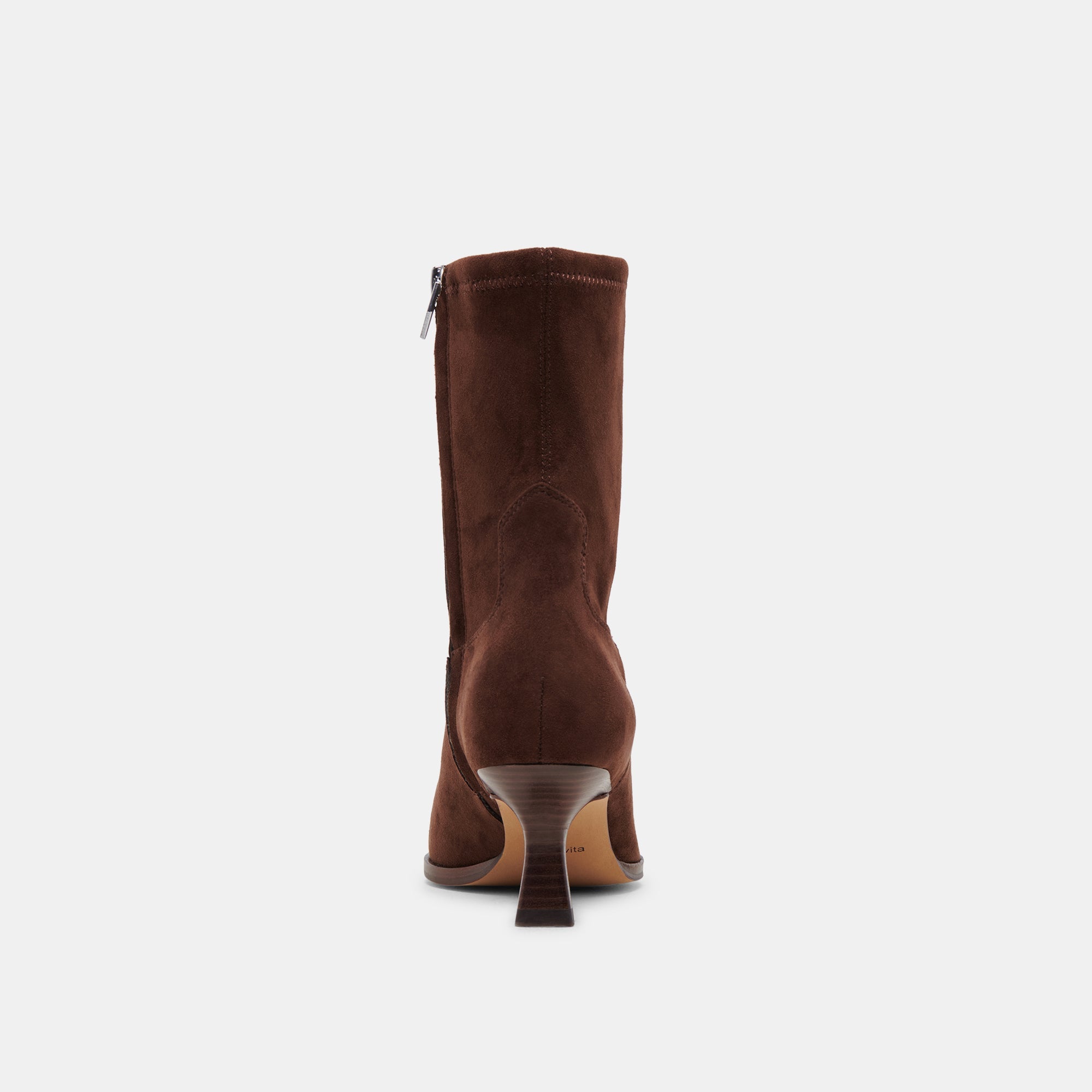 ARYA WIDE CALF BOOTS DK BROWN STELLA SUEDE | Dolce Vita Women