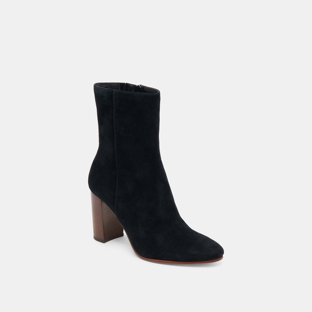 SUZY BOOTIES ONYX SUEDE | Women Dolce Vita