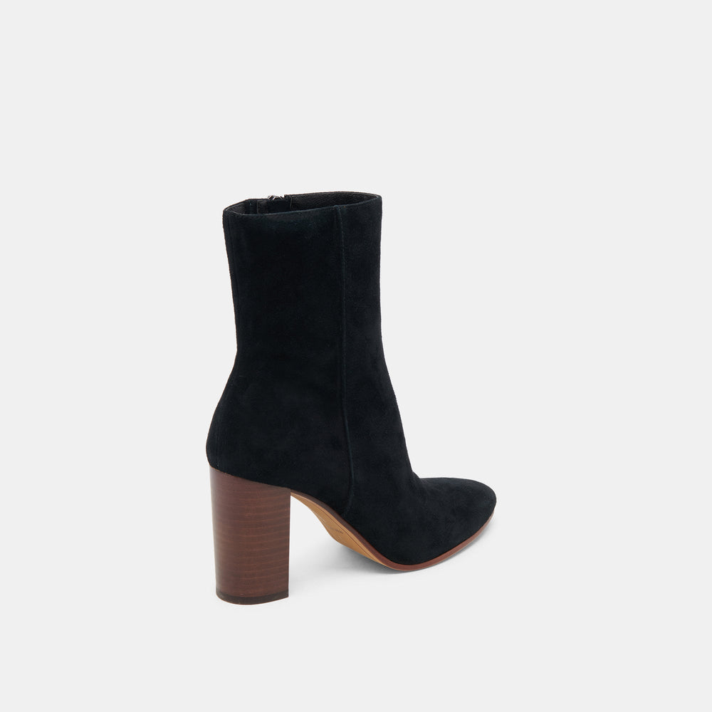 SUZY BOOTIES ONYX SUEDE | Women Dolce Vita