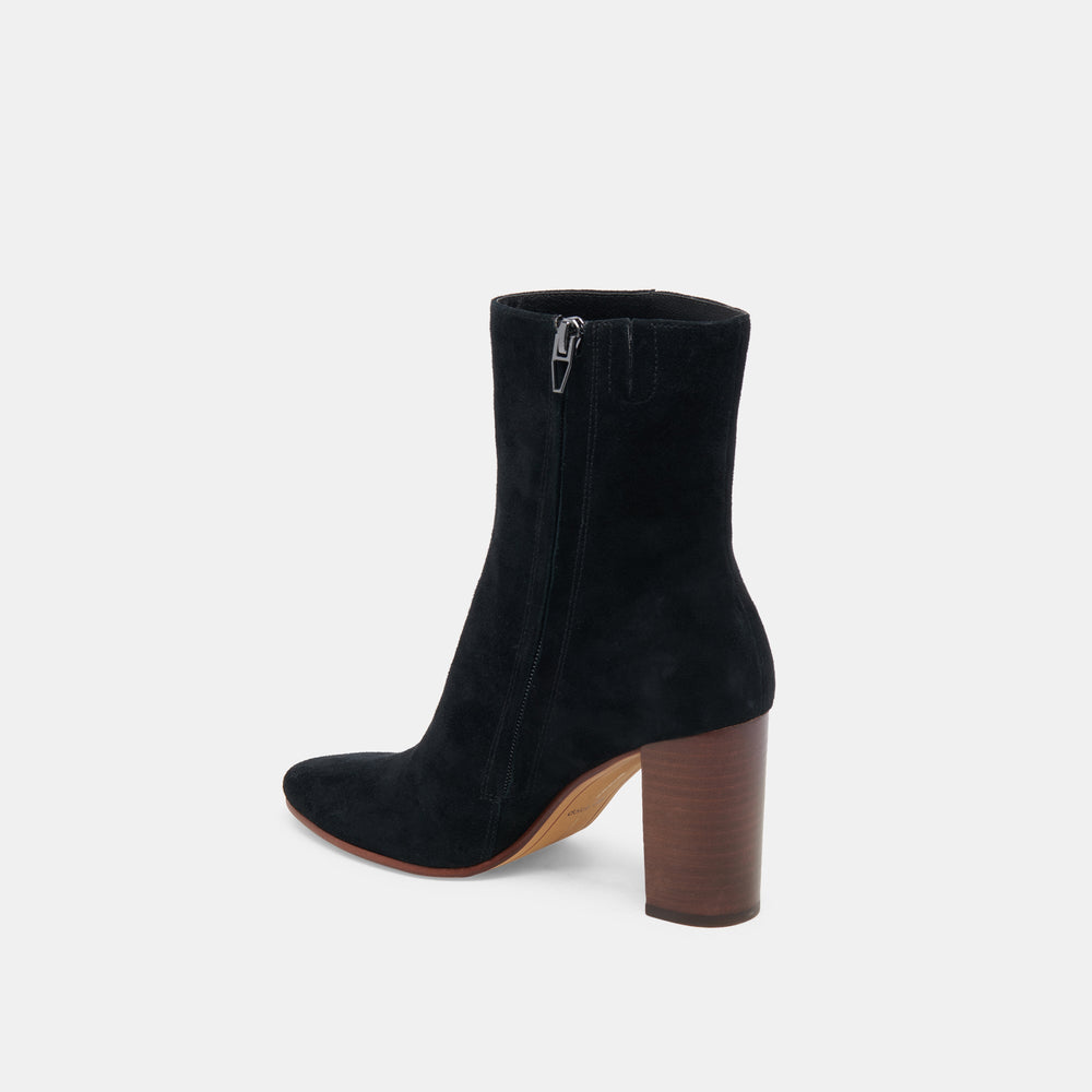 SUZY BOOTIES ONYX SUEDE | Women Dolce Vita