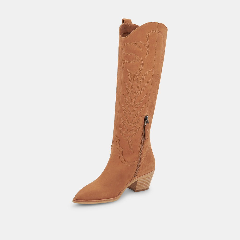 SOLEI Boots Whiskey Nubuck | Women Dolce Vita