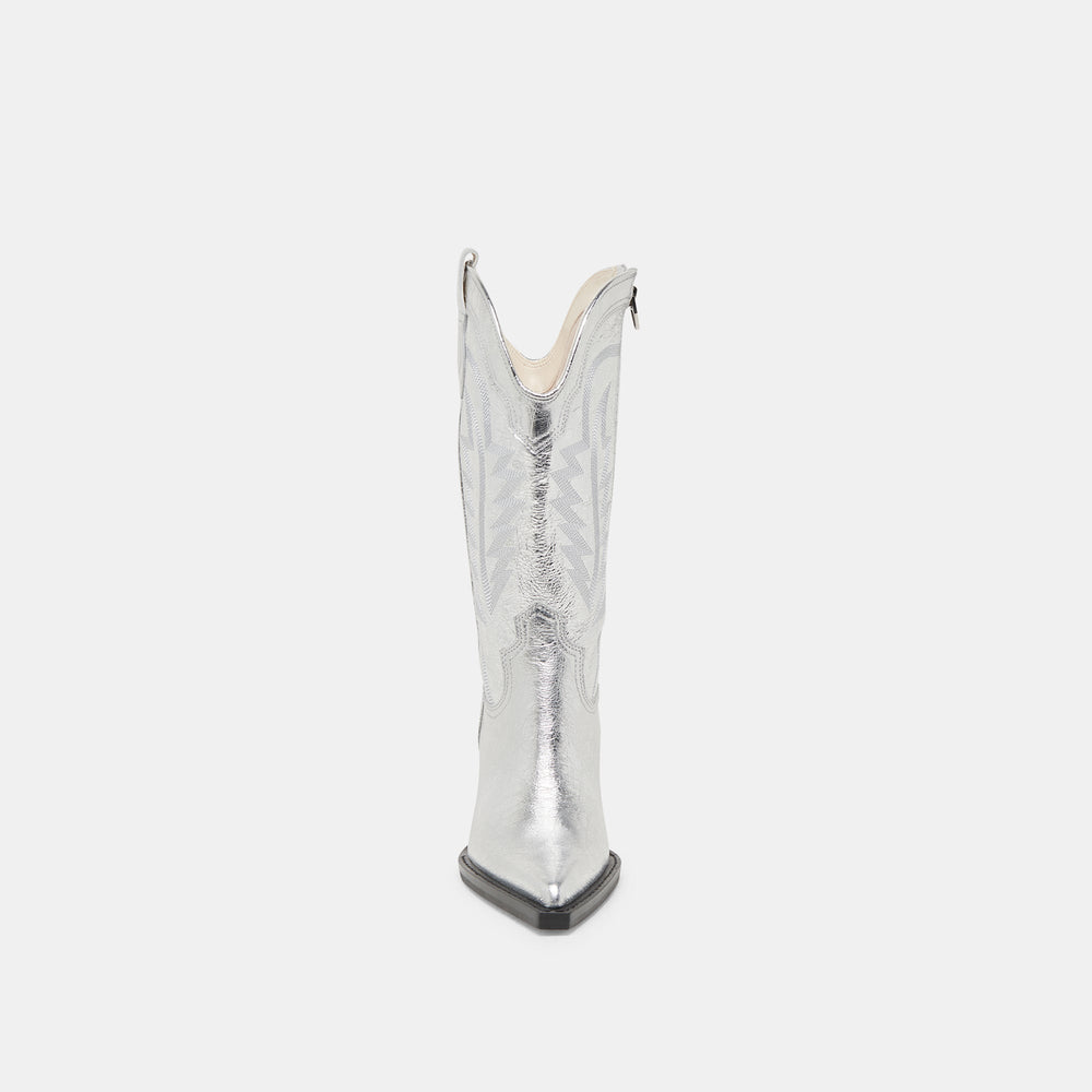 Ryland Extra Wide Calf Silver Boots | Women Dolce Vita