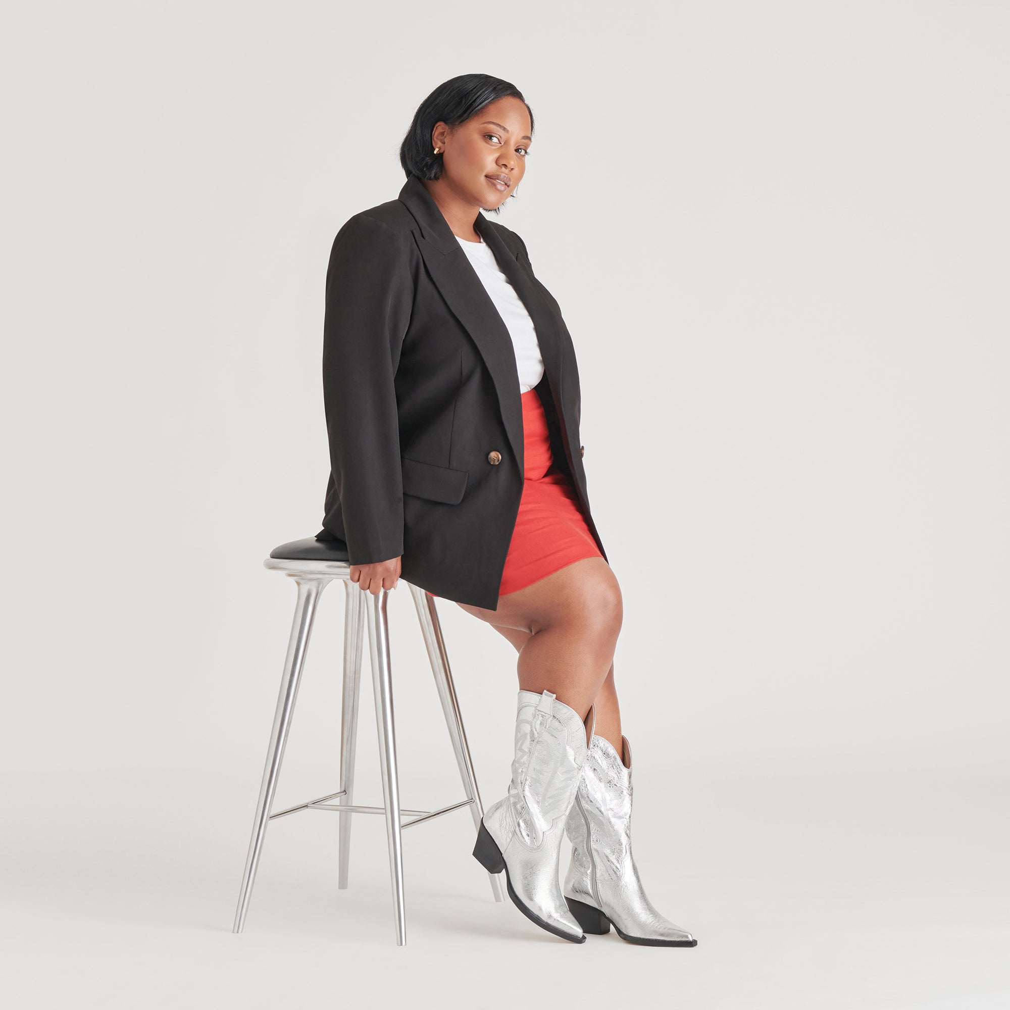 Ryland Extra Wide Calf Silver Boots | Women Dolce Vita