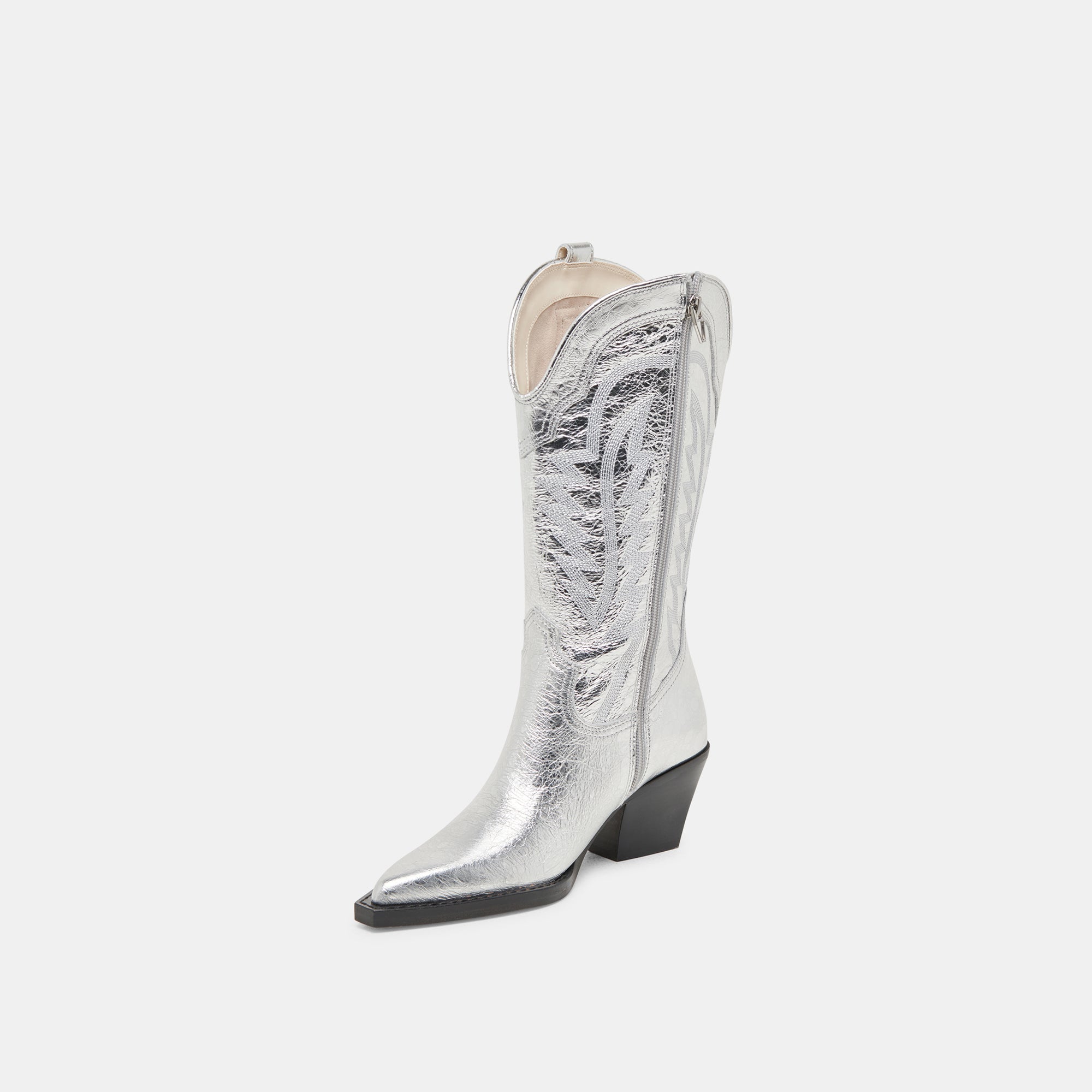 Ryland Extra Wide Calf Silver Boots | Women Dolce Vita