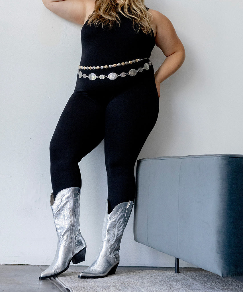 Ryland Extra Wide Calf Silver Boots | Women Dolce Vita