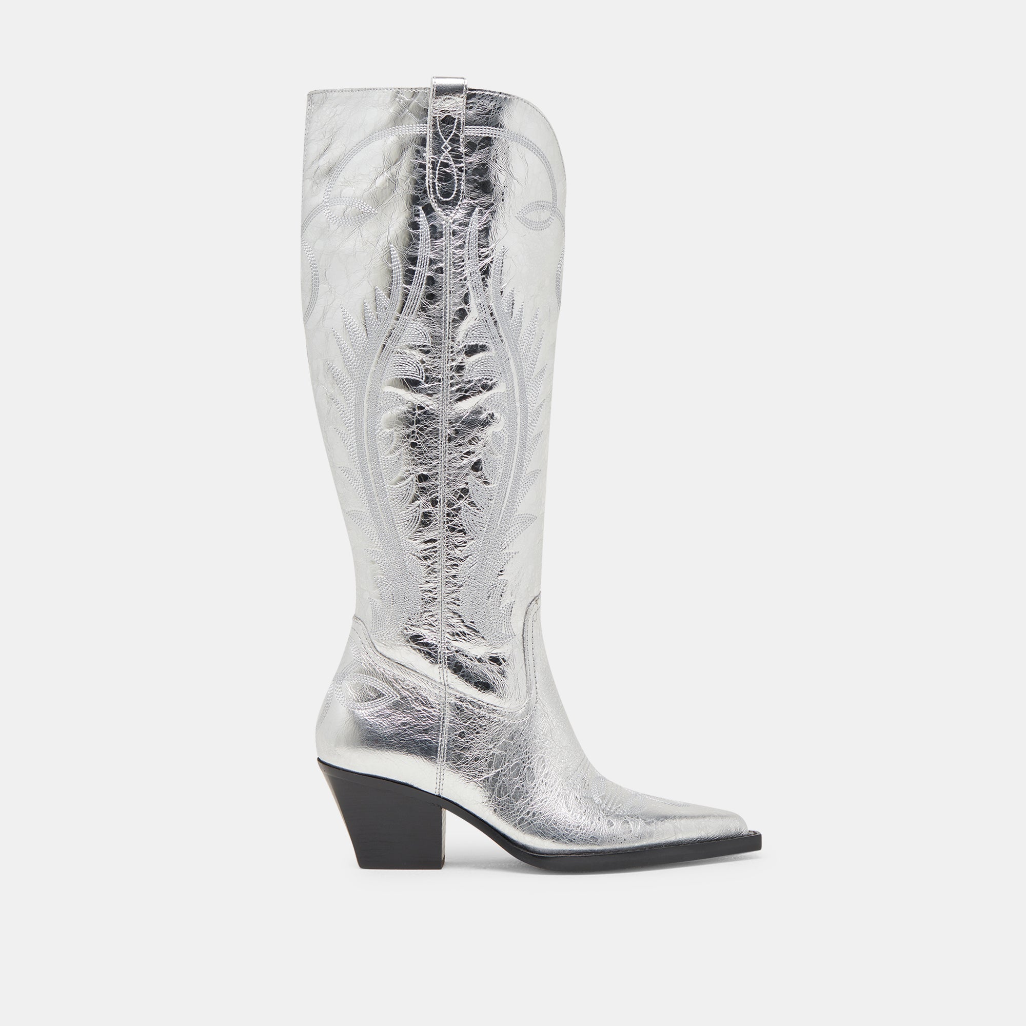 Ryatt Extra Wide Calf Silver Boots | Women Dolce Vita