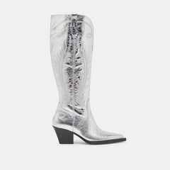 Ryatt Extra Wide Calf Silver Boots | Women Dolce Vita