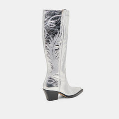 Ryatt Extra Wide Calf Silver Boots | Women Dolce Vita