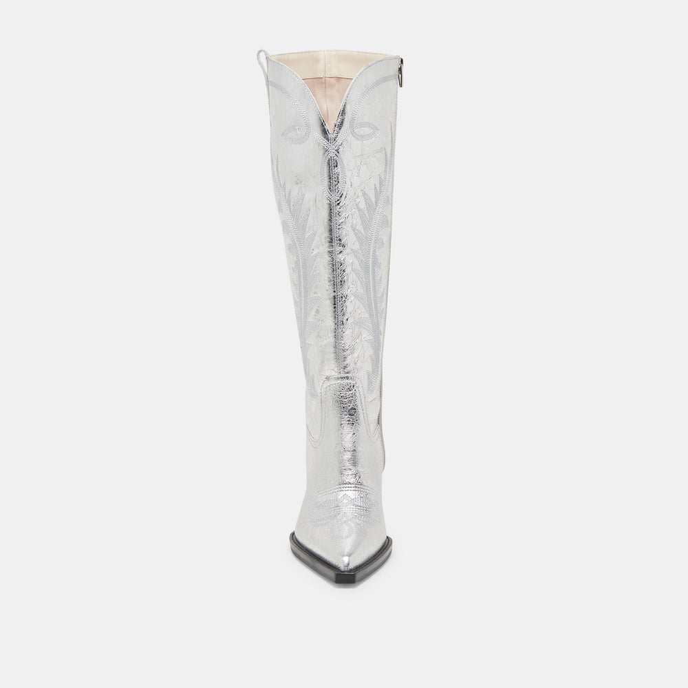 Ryatt Extra Wide Calf Silver Boots | Women Dolce Vita