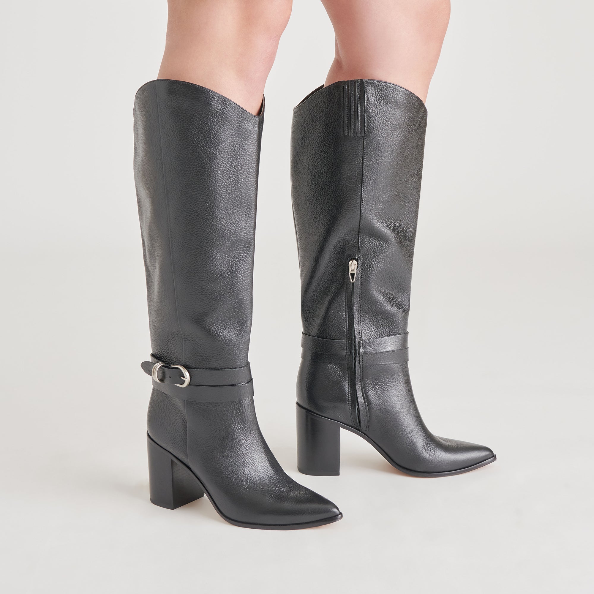 TYRONE BOOTS BLACK LEATHER | Dolce Vita Women