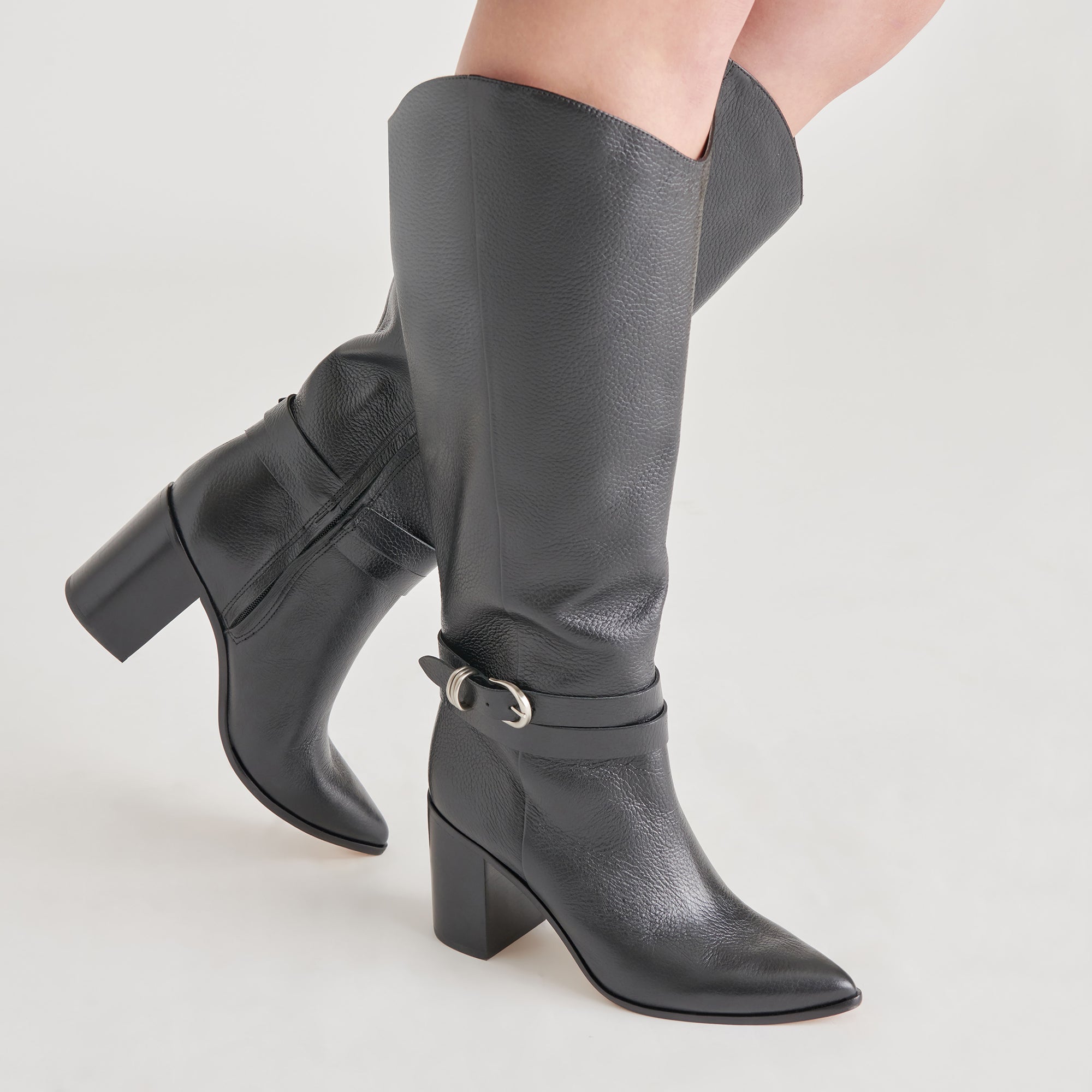 TYRONE BOOTS BLACK LEATHER | Dolce Vita Women