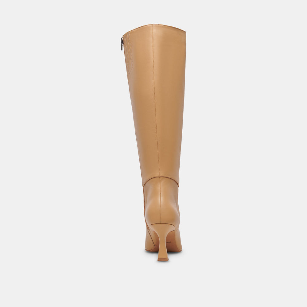 GYRA BOOTS TAN LEATHER | Women Dolce Vita