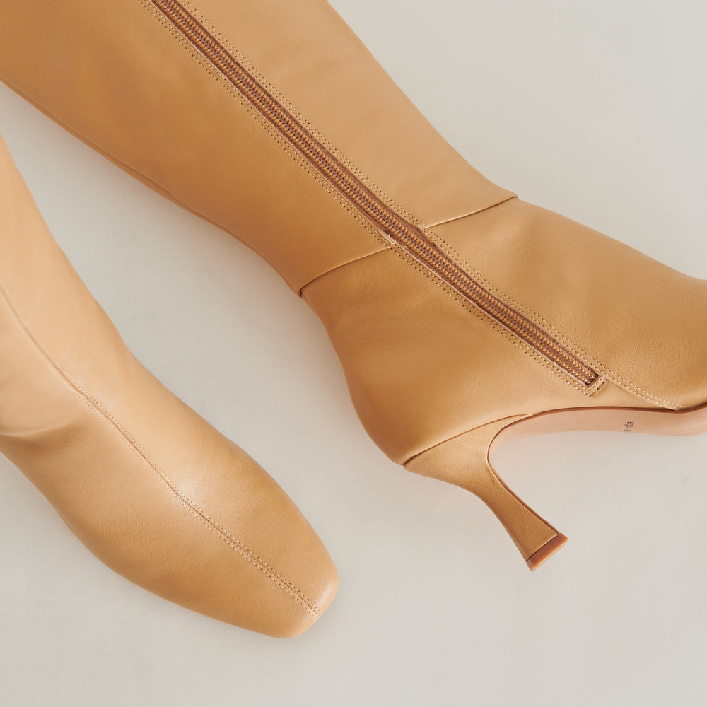 GYRA BOOTS TAN LEATHER | Women Dolce Vita
