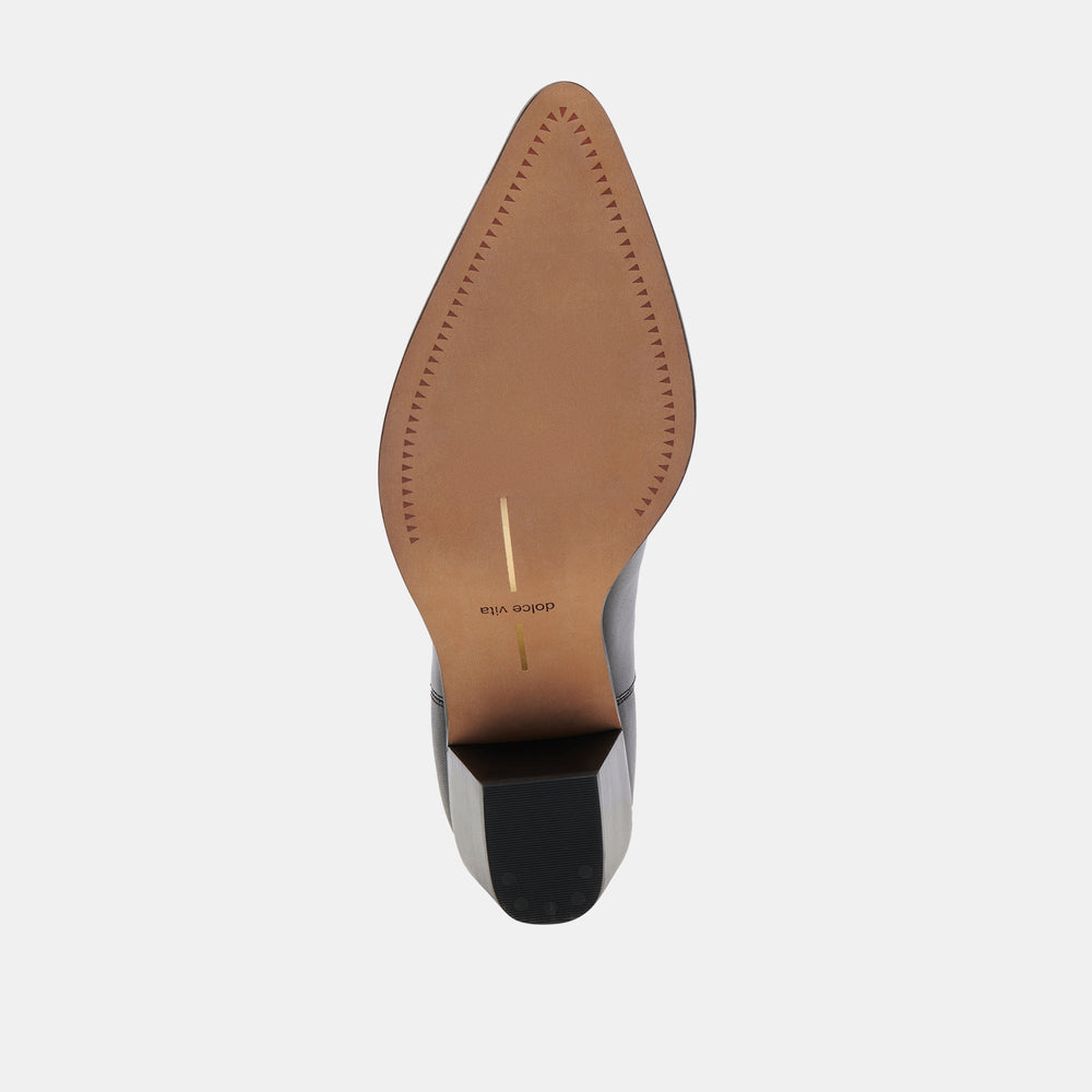 Shadie H2O Waterproof Black Leather Booties | Dolce Vita Women