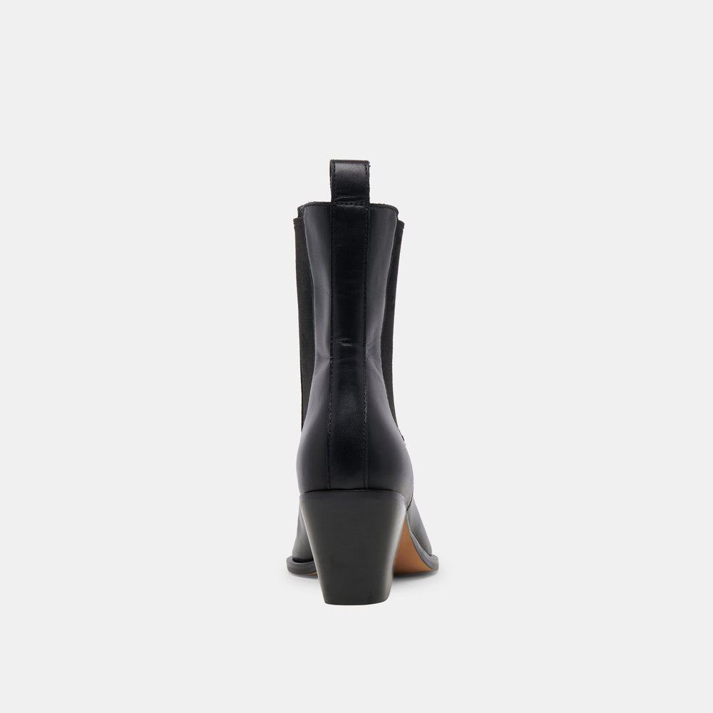 Shadie H2O Waterproof Black Leather Booties | Dolce Vita Women