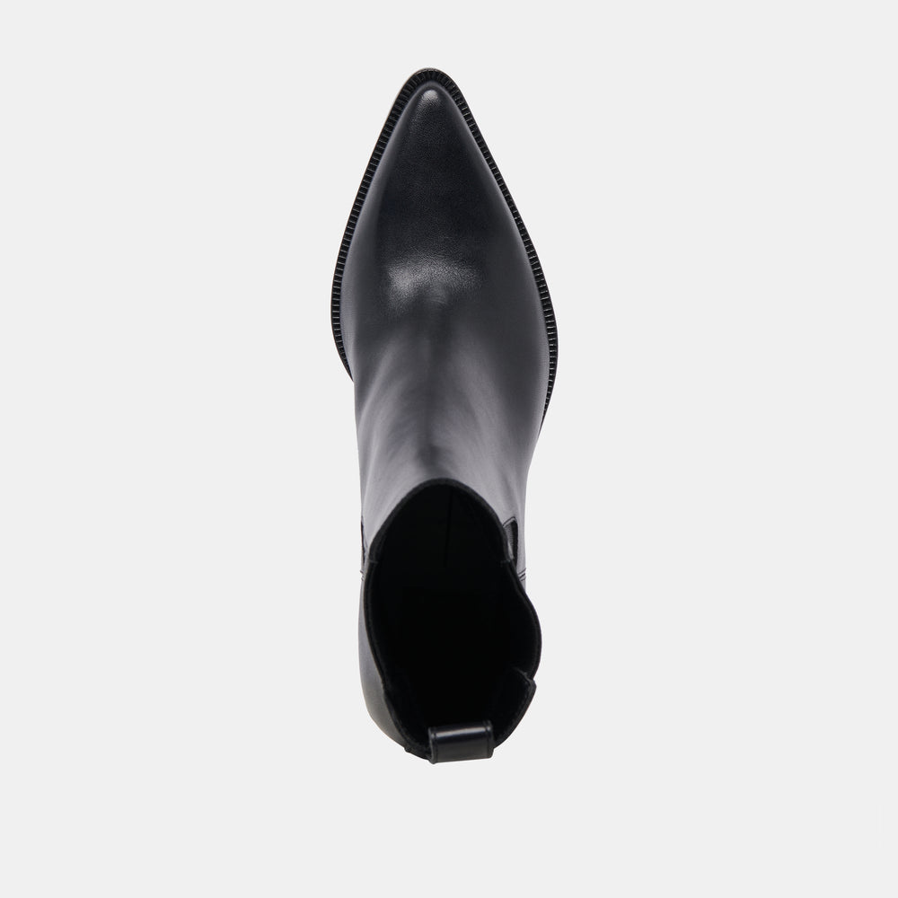 Shadie H2O Waterproof Black Leather Booties | Dolce Vita Women