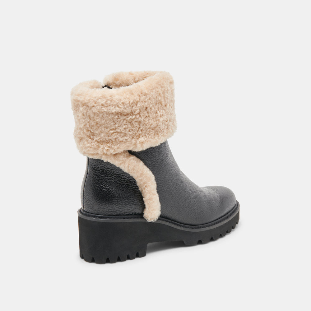 Hug H2O Waterproof Black Leather Boots | Women Dolce Vita