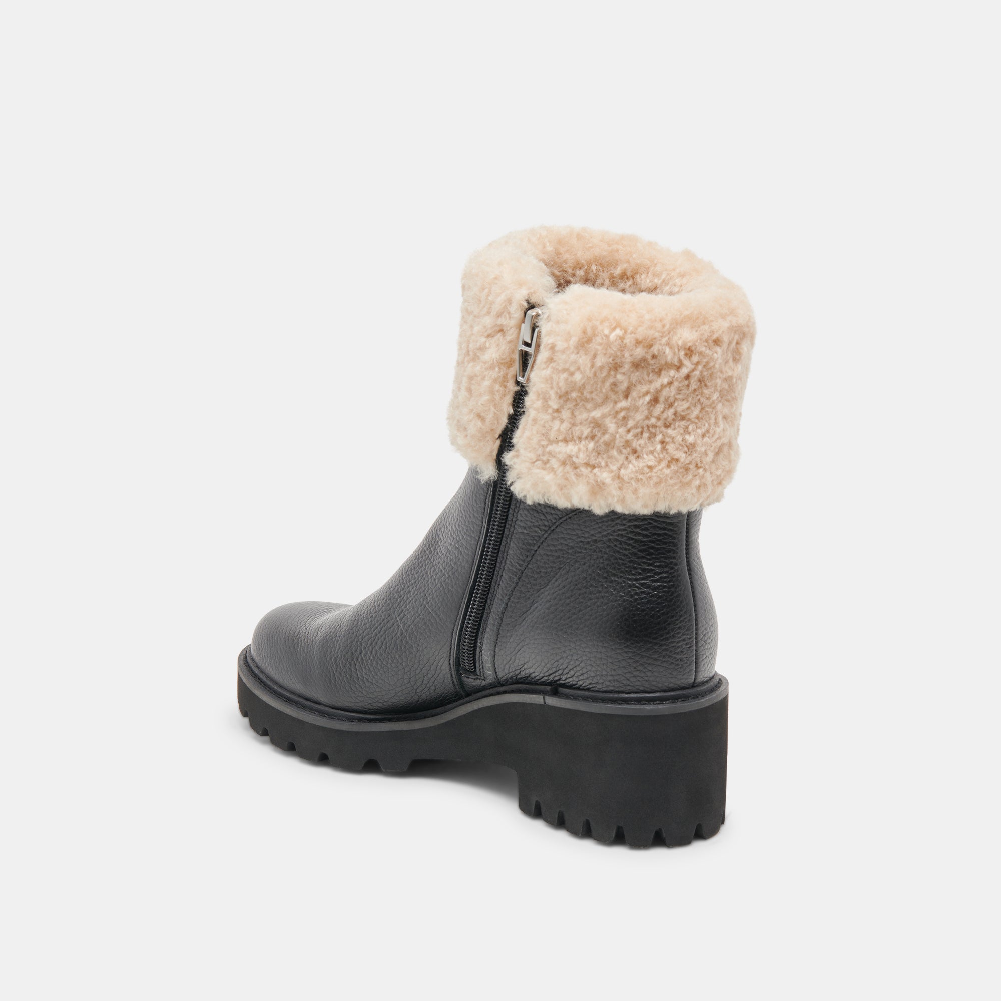 Hug H2O Waterproof Black Leather Boots | Women Dolce Vita