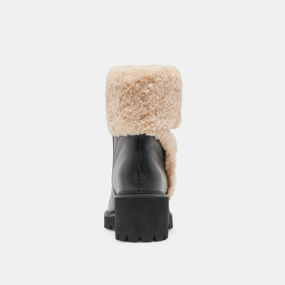 Hug H2O Waterproof Black Leather Boots | Women Dolce Vita