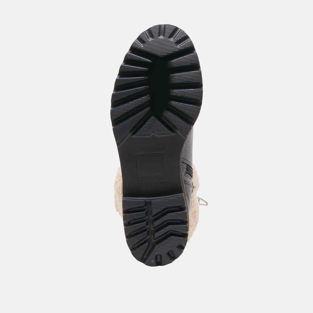 Hug H2O Waterproof Black Leather Boots | Women Dolce Vita