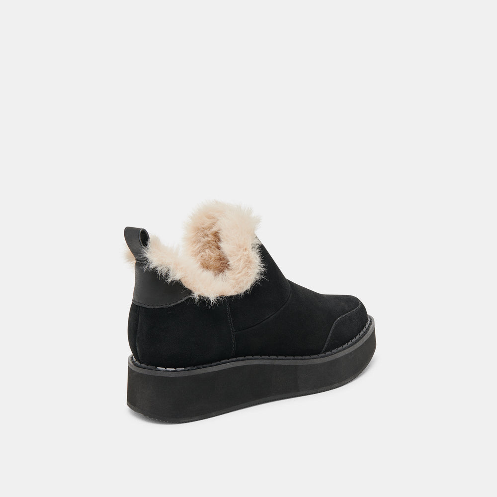 Ardy Plush H2O Waterproof Onyx Suede Booties | Dolce Vita Women