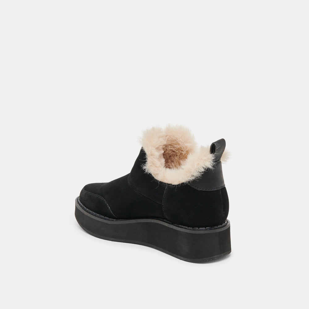 Ardy Plush H2O Waterproof Onyx Suede Booties | Dolce Vita Women