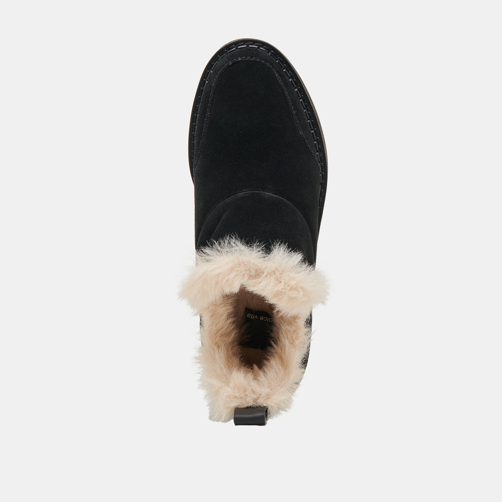 Ardy Plush H2O Waterproof Onyx Suede Booties | Dolce Vita Women