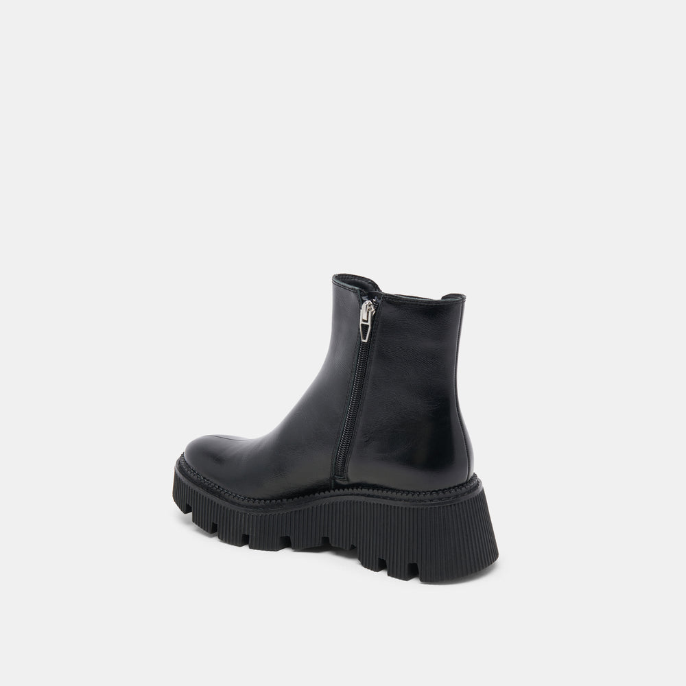 Emmet H2O Waterproof Midnight Crinkle Patent Wide Boots | Women Dolce Vita
