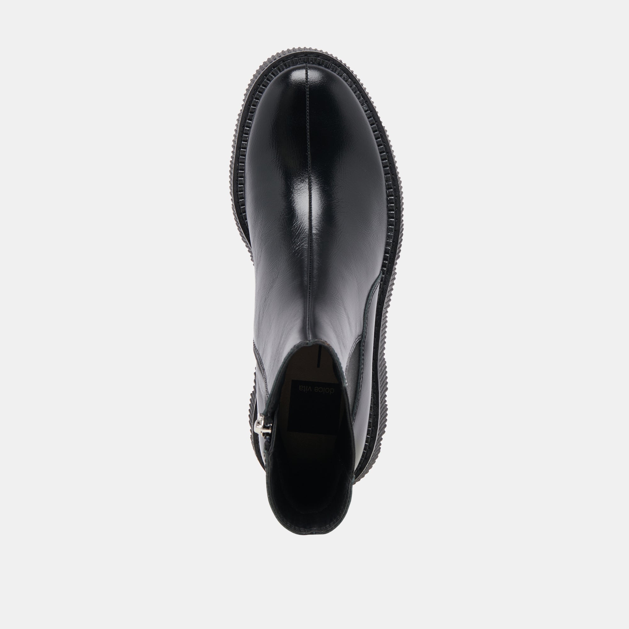 Emmet H2O Waterproof Midnight Crinkle Patent Wide Boots | Women Dolce Vita
