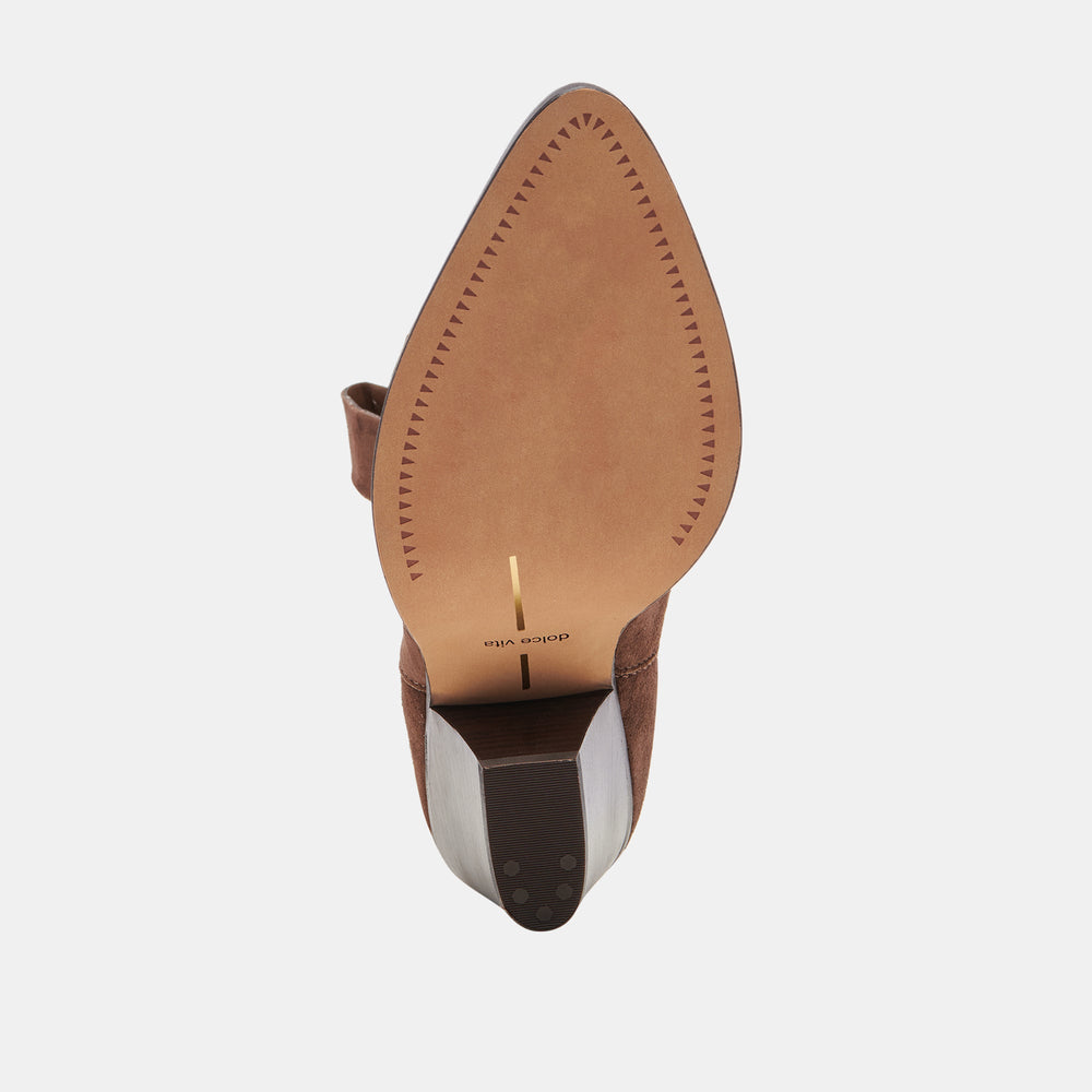 JESSEY BOOTS DK BROWN SUEDE | Dolce Vita Women